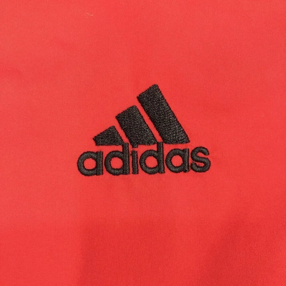 Adidas Golf Men's ClimaProof Windbreaker Pullover Jacket M Red Outdoor Sports